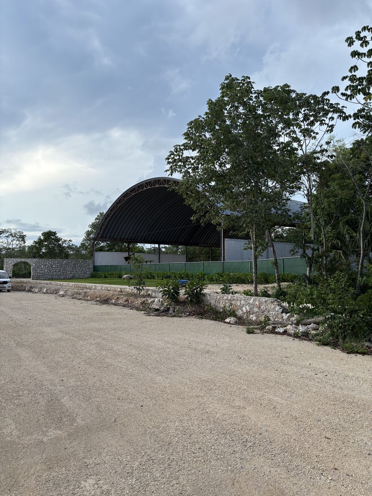 Área de amenidades en construcción, Campestre Maya